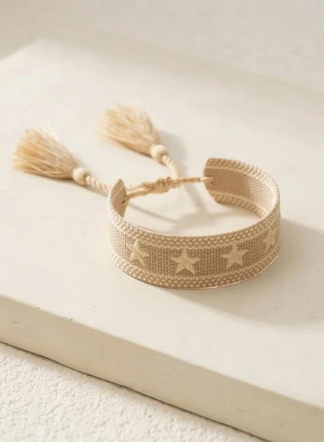 Take Two  Multi-Color Star Embellished Woven Bracelet for Women | Best Price UAE