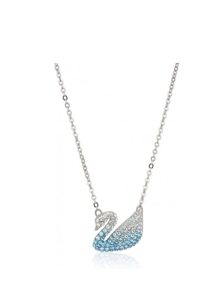 Swaro Iconic Swan Blue Necklace for Women 5512094  - Image 1