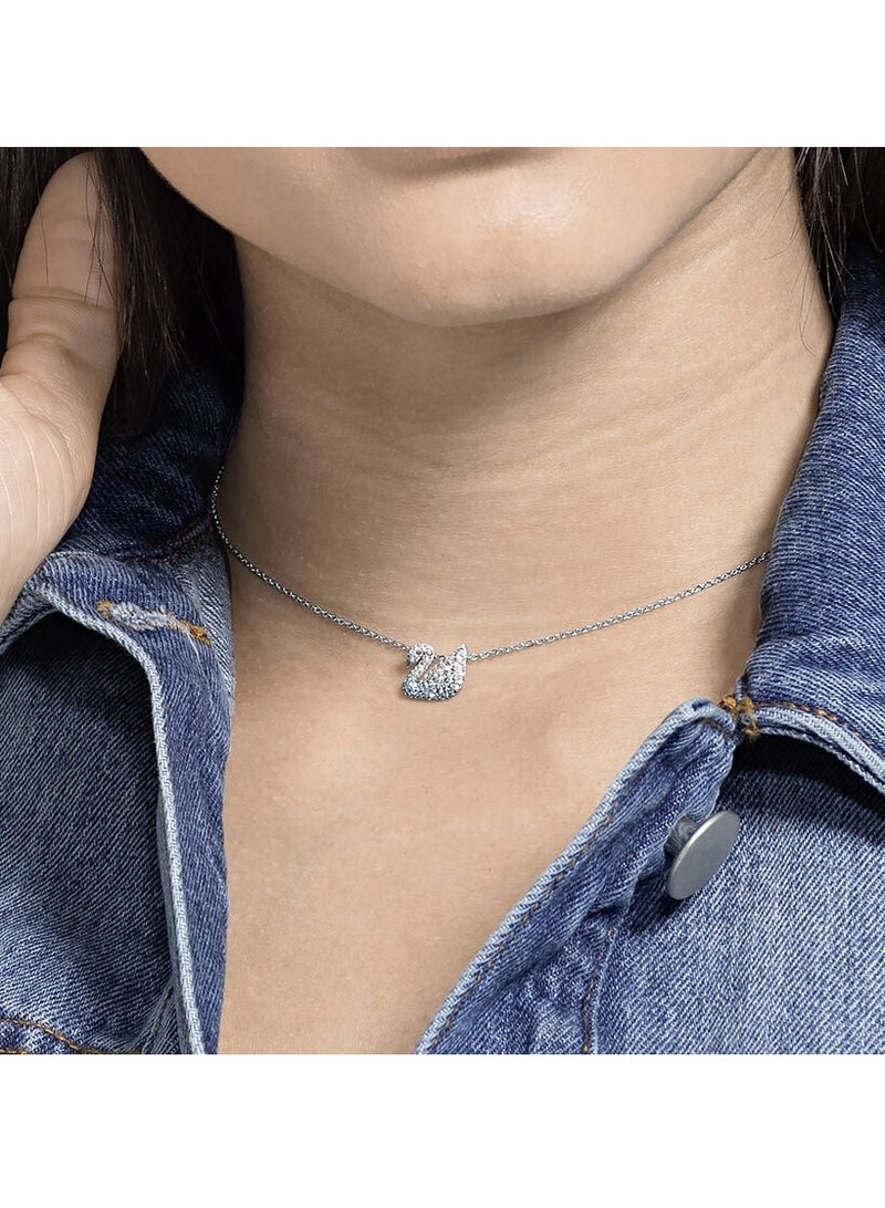 Swaro Iconic Swan Blue Necklace for Women 5512094  - Image 2