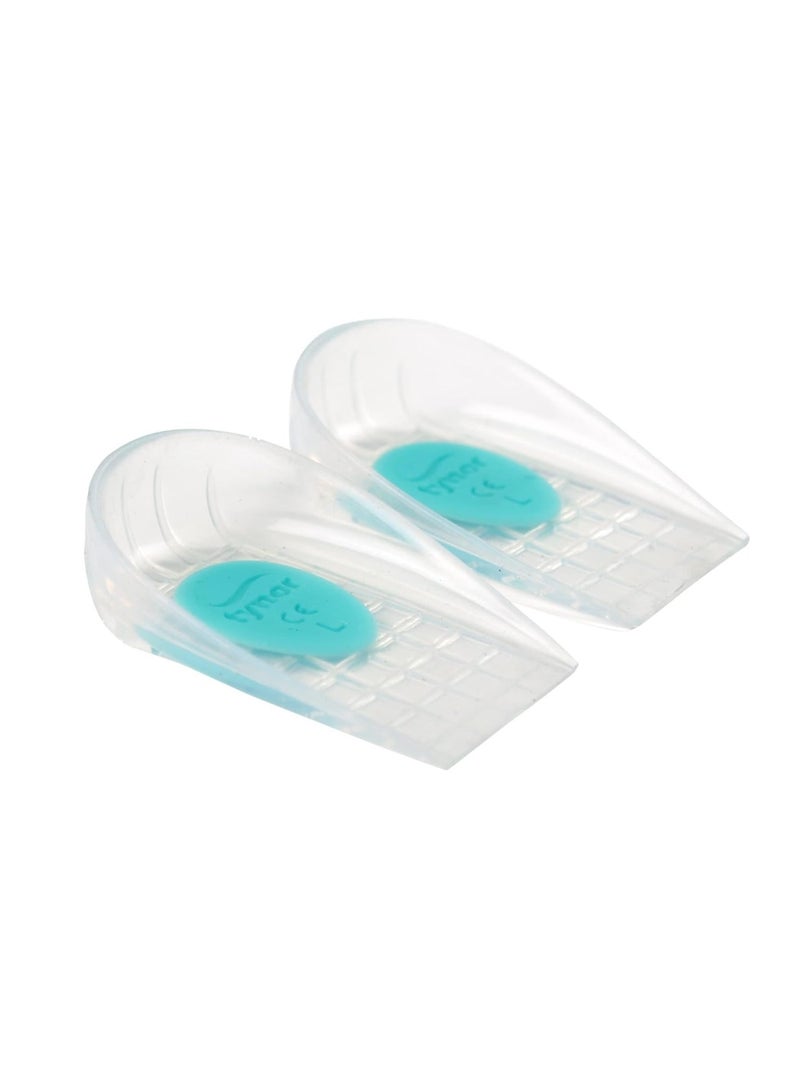 Tynor Heel Cushion Silicone, White, Medium, 1 Pair - Image 1