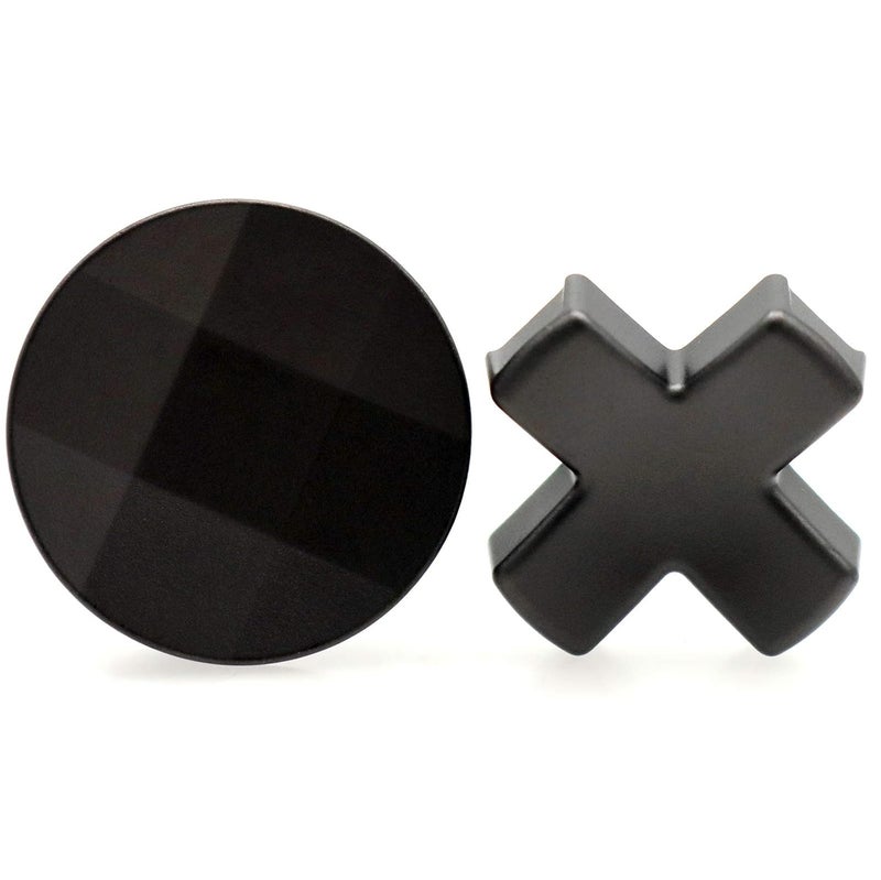 Deal4GO 2-Pack Metal D-Pads set w/Standard Dpad and Faceted D Pad Replacement (Cross + Concave) for Xbox Elite 2 Controller Directional Arrow Button - Image 2