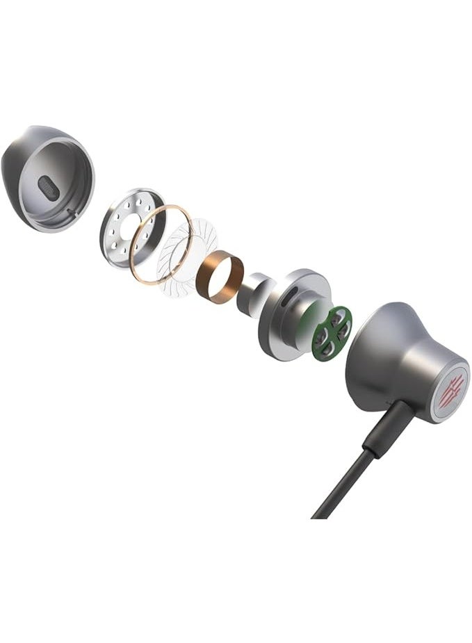 نوبيا ريد ماجيك سماعات ريد ماجيك السلكية للالعاب بمنفذ تايب-سي مع ميكروفون – سماعات أذن داخلية متوافقة مع أجهزة سامسونج جالاكسي، جوجل بيكسل، آيباد برو، وآيفون ١٥ فما فوق – مثالية للألعاب، البث المباشر، والمكالمات الصوتية - Image 2