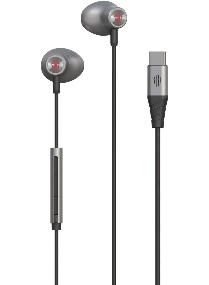 نوبيا ريد ماجيك سماعات ريد ماجيك السلكية للالعاب بمنفذ تايب-سي مع ميكروفون – سماعات أذن داخلية متوافقة مع أجهزة سامسونج جالاكسي، جوجل بيكسل، آيباد برو، وآيفون ١٥ فما فوق – مثالية للألعاب، البث المباشر، والمكالمات الصوتية - Image 4