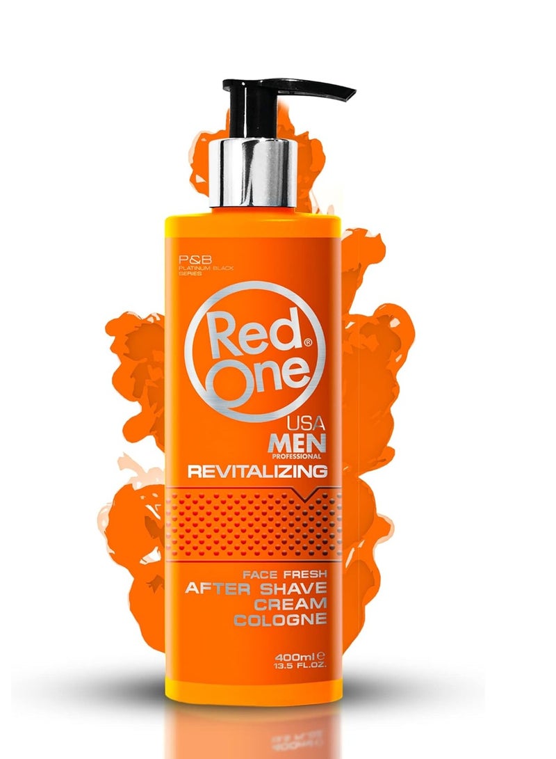 ريد ون كولونيا وكريم بعد الحلاقة المنعش للرجال – 400 مل – ترطيب وانتعاش يدوم - Image 3
