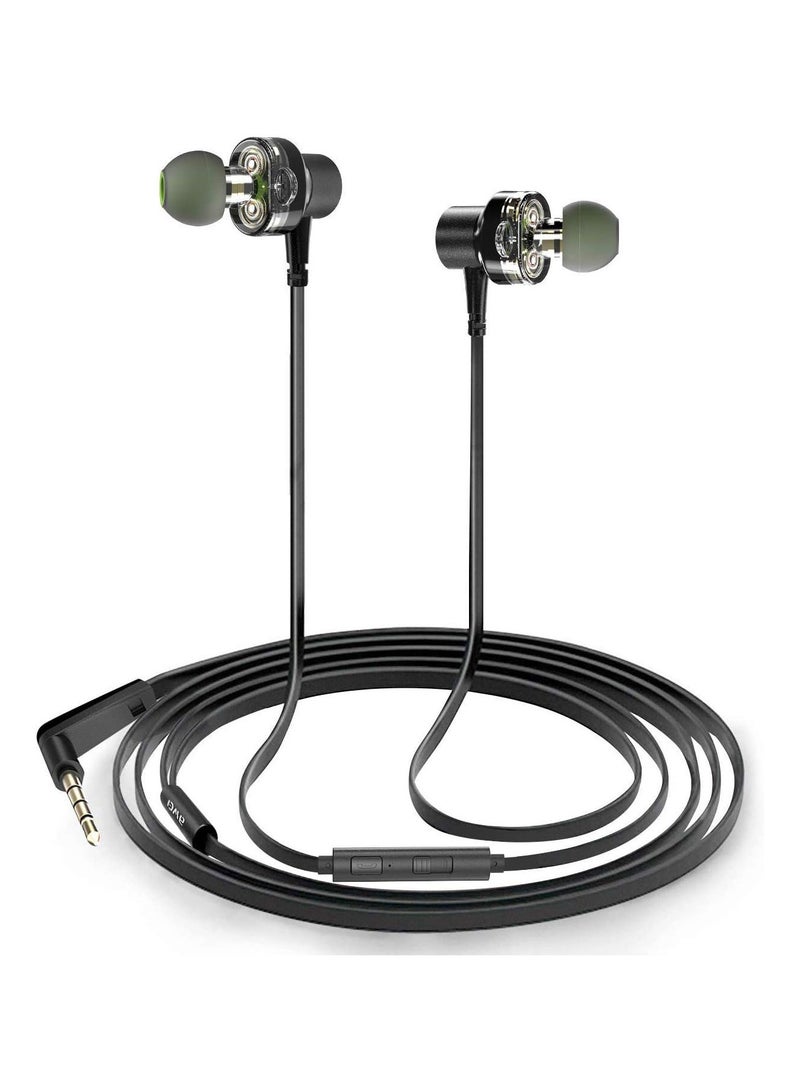 Awei Z1 Wired In-Ear Earphones with Microphone  Headphones Headset - Black - Image 1