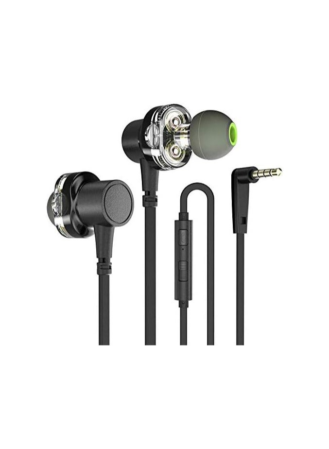Awei Z1 Wired In-Ear Earphones with Microphone  Headphones Headset - Black - Image 4