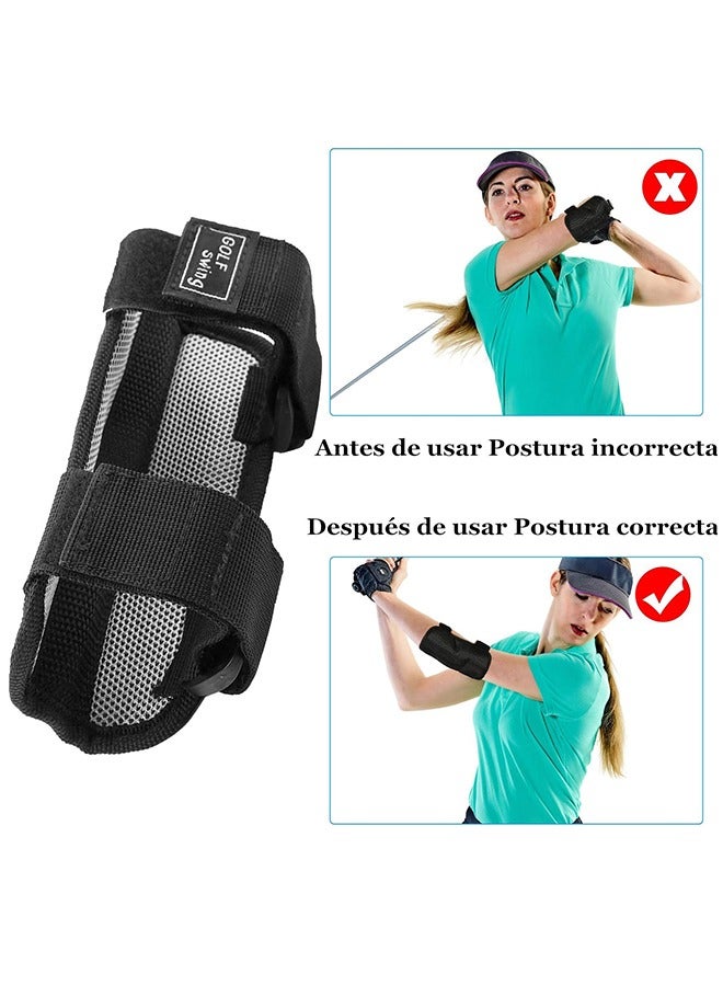 Generic Golf Swing Trainer, Straight Practice Golf Swing Trainer Elbow Brace Alarm Swing Correcting Tool for Golf Posture Correction  - Image 2