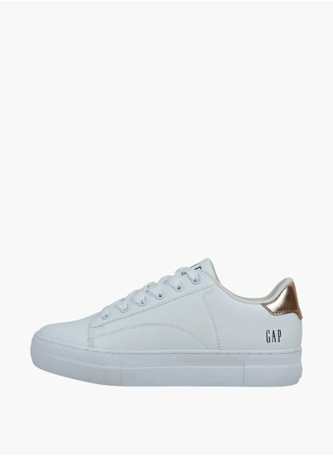 GAP Women's Panelled Sneakers with Lace-Up Closure - PORTLAND