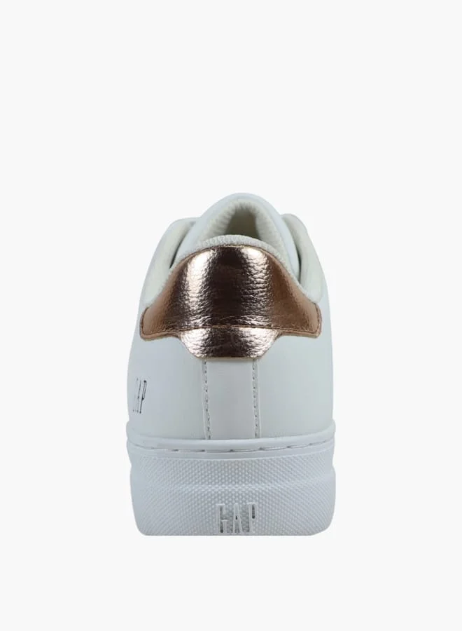 GAP Women's Panelled Sneakers with Lace-Up Closure - PORTLAND