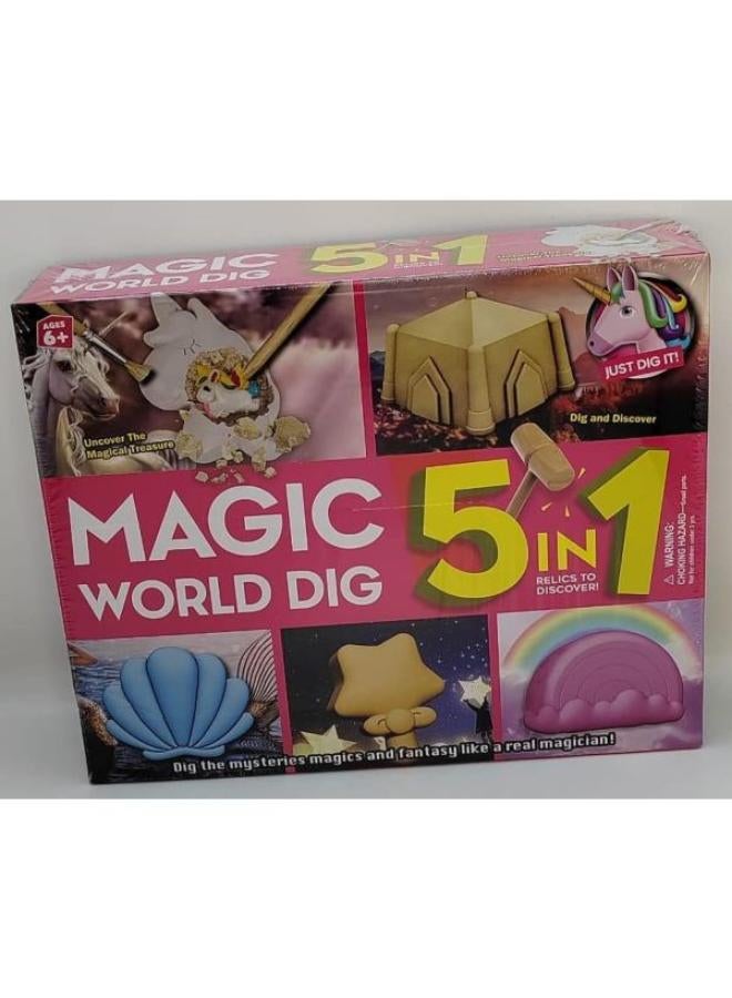 5 In 1 Magic World Dig Kit - Image 1