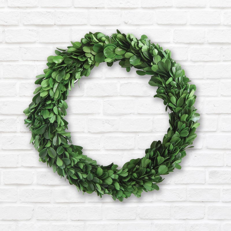 Creative Co-Op Preserved Genuine Boxwood Wreath - Image 3