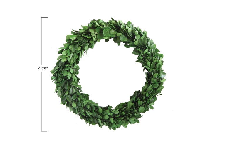 Creative Co-Op Preserved Genuine Boxwood Wreath - Image 2