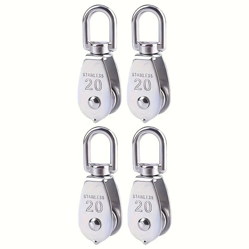 M20 Stainless Steel Crane Pulley Set Single Wheel Wire Rope Hanging Pulley - Image 2