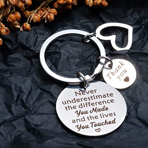 VICKHU Inspirational Keychain, Thank You Gifts for Women, Teacher Appreciation Gifts, Retirement Gifts for Teacher, Appreciation Gifts for Coworkers Employee Bosses - Image 3