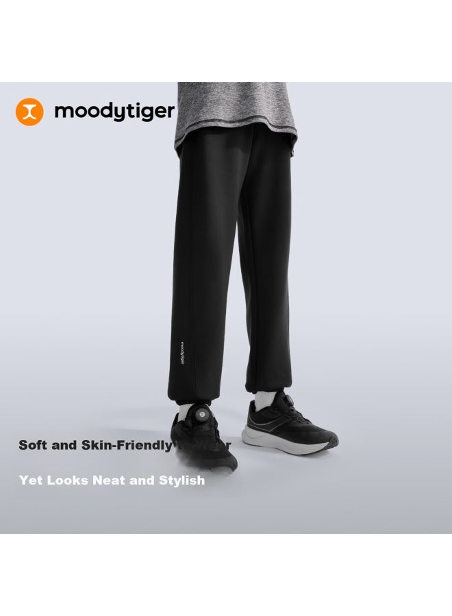 Moodytiger Milk Skin Pants Children's Long Pants Soft Skin-friendly Spring New Boys' Pants Simple Girls' Sports Jogger Pants - Image 2
