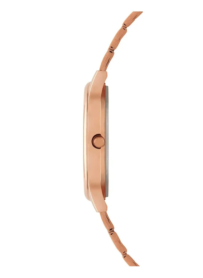 Chumbak Bohemian Leaves Watch,Metal link Strap