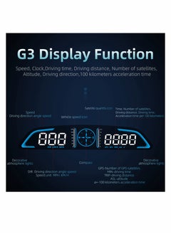 SYOSI Digital GPS Speedometer Universal Heads Up Display for Car 5.5 inch Large LCD Display HUD with MPH Speed Fatigued Driving Alert Overspeed Alarm Trip Meter for All Vehicle  - Image 3