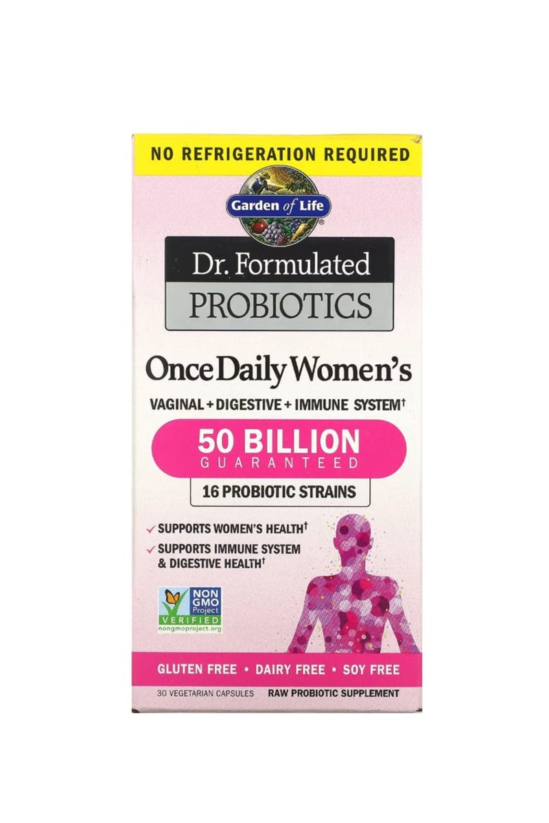 جاردن أوف لايف بروبيوتيك مُصمم خصيصًا للنساء، مرة واحدة يوميًا، 30 كبسولة نباتية - Image 1