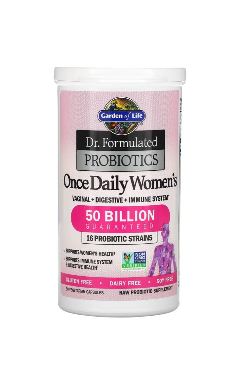 جاردن أوف لايف بروبيوتيك مُصمم خصيصًا للنساء، مرة واحدة يوميًا، 30 كبسولة نباتية - Image 2