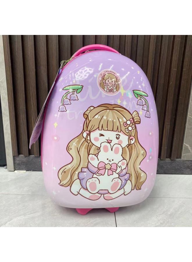Leico Premium Upgrade Goo Card Suitcase Hand Account Sticker Notebook Stationery Cream Glue Gift Box Children's Toys-Color:Cai Xiaoke Traveling Around The World Suitcase Purple  - Image 1