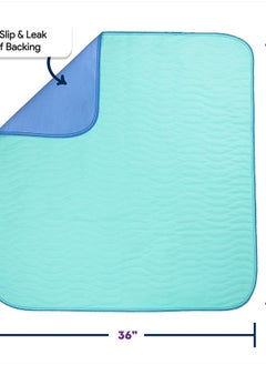 Improvia ® Washable Underpads, 34" x 36" (Pack of 6) - Heavy Absorbency Reusable Incontinence Pads for Kids, Adults, Elderly, and Pets - Waterproof Protective Pad for Bed, Couch, Sofa, Furniture, Floor  - Image 4