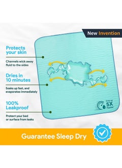 Improvia ® Washable Underpads, 34" x 36" (Pack of 6) - Heavy Absorbency Reusable Incontinence Pads for Kids, Adults, Elderly, and Pets - Waterproof Protective Pad for Bed, Couch, Sofa, Furniture, Floor  - Image 2