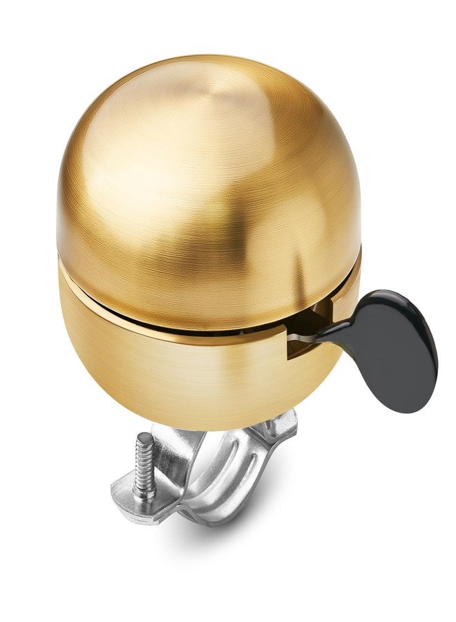YLG Classic Brass Bike Bell - Vintage-Style Golden Bicycle Ring Bell for Adult Cruisers and Beach Bikes, Crisp and Pleasing Sound - Image 1
