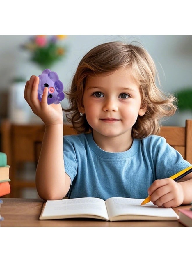 Yalla Pick Purple Octopus Squishy Toy, Stress Relief Squeeze Ball for Kids Adults, Soft Bubble Pop Fidget Toy with Gentle Sound, Sensory Calming Tool for Classroom Office Travel - Image 5