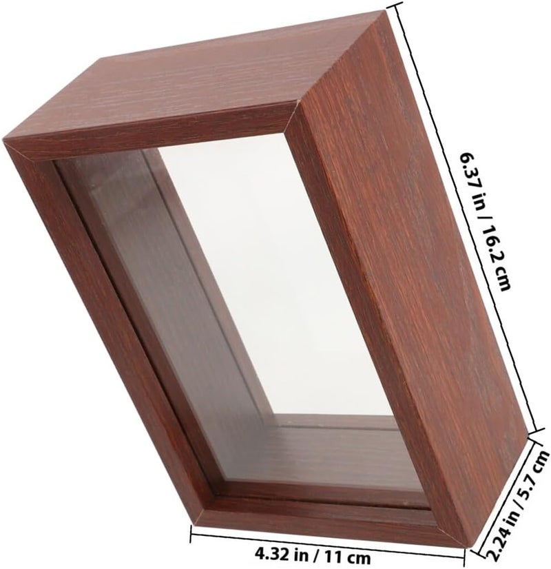 Ergonomic build MAGICLULU Photo Display Frame Shadow Box with Window 6-inch Burgundy Wooden DIY Memory Case for Tickets, Pressed Flowers, Photos Desk and Wall Decor All environment compatible Stable local goods source Durability boost selected material Cost effective global grade quality Instant order available stock All storage type compatible KSA local stock Dispersed regional warehouses General purpose premium build Nationwide warehouse layout All budget friendly options User feedback upgraded quality Rack friendly Trendy versatile build Temp fluctuation resistant crafted quality All-round unified build Care processed raw material All space matching look Domestic distribution ready Trendy flexible practical build Periodic restock local Local trackable shipment Organized shipment arrange Wide range expanded design - Image 2