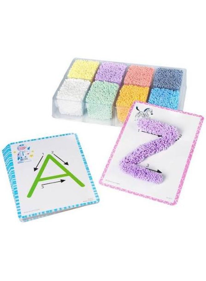 Learning Resources Educational Insights Playfoam Shape & Learn 26 Letter Alphabet Set with Assorted Colors and Flash Card Set, Sensory Toy for Preschoolers Learn to Write, Kids, Boys & Girls, Ages 3+ - Image 1