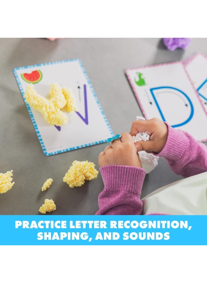 Learning Resources Educational Insights Playfoam Shape & Learn 26 Letter Alphabet Set with Assorted Colors and Flash Card Set, Sensory Toy for Preschoolers Learn to Write, Kids, Boys & Girls, Ages 3+ - Image 5