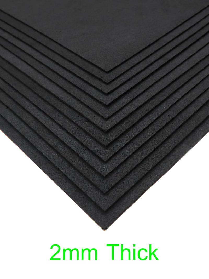 CREATIFY EVA Foam Sheets A4 Size – 2mm Thick | Pack of 12 Sheets | Ideal for DIY Crafts, Scrapbooking, Decorations & School Projects | Soft Craft Foam (Black, A4) - Image 3