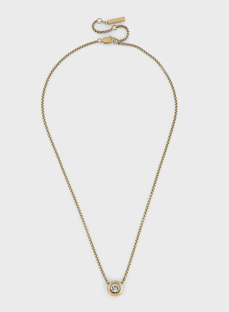 CALVIN KLEIN Twisted Bezel Solitaire Long Necklaces  - Image 1