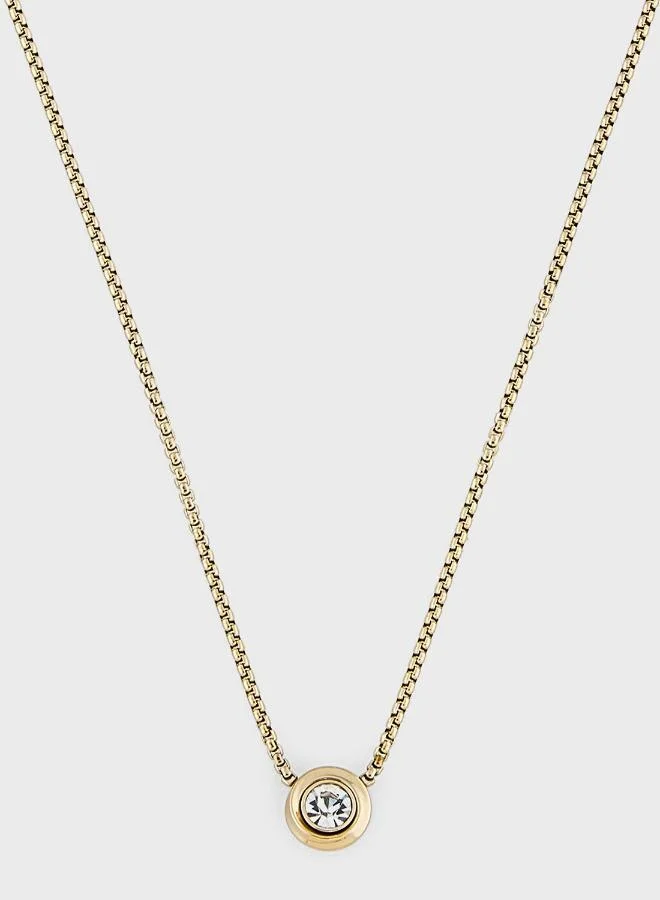 CALVIN KLEIN Necklace with a Charm Embellished with Crystals