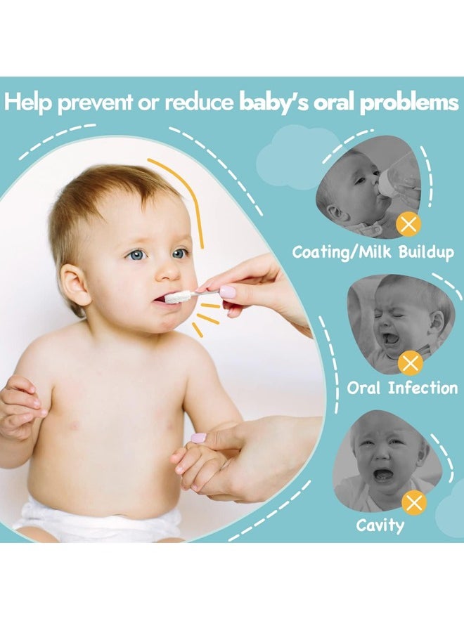 oldlaiben Baby Tongue Cleaner, Baby Oral Cleaner, Disposable Baby Mouth Cleaner Newborn, Upgrade Gum Cleaner with Paper Handle for Babies and Infants Ages 0-36 Month  - Image 2