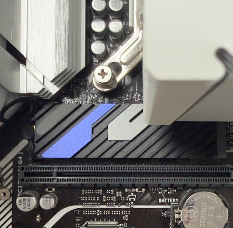 Blue Aluminum Cooling Heatsink Radiator for NVME SSD Game Consoles Heat Dissipation - Image 3