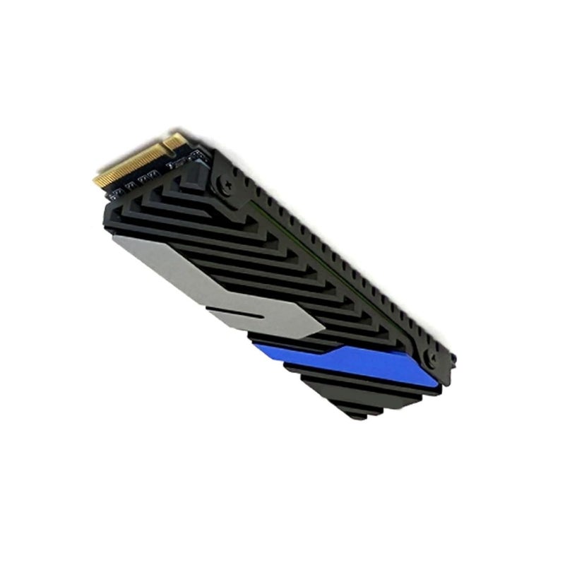 Blue Aluminum Cooling Heatsink Radiator for NVME SSD Game Consoles Heat Dissipation - Image 1
