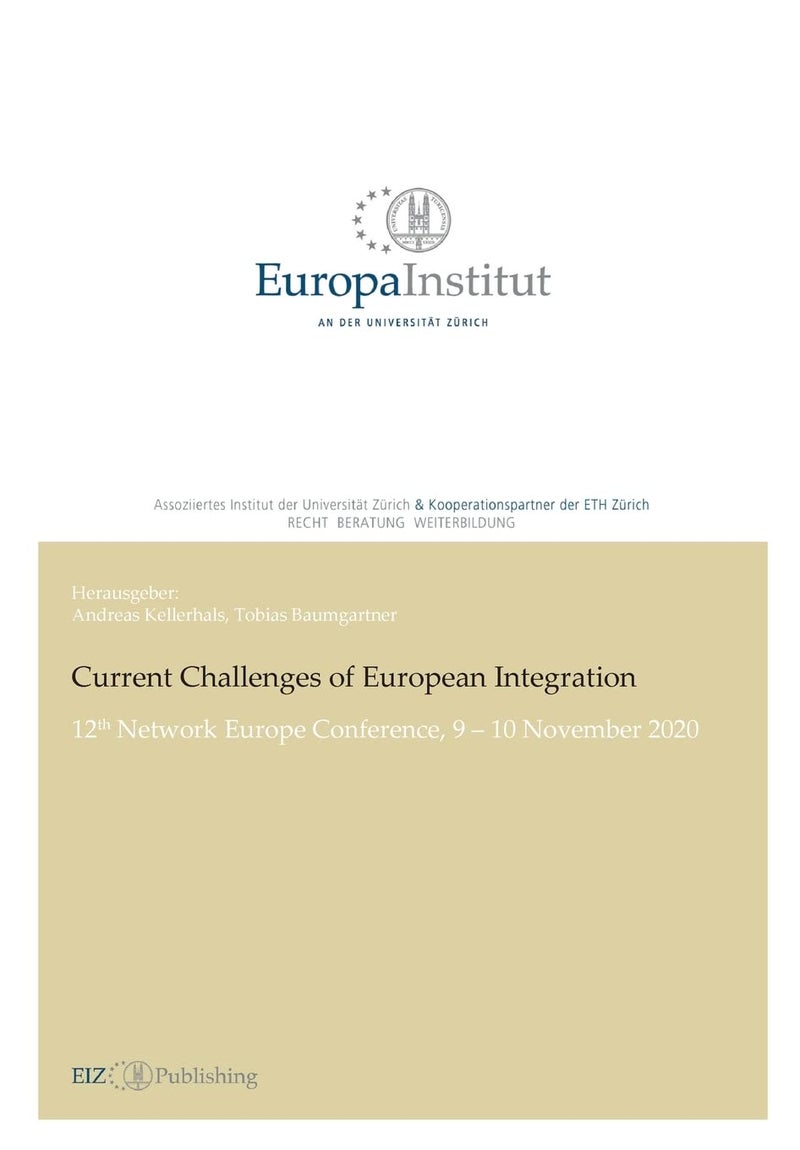 Current Challenges of European Integration: 12th Network Europe Conference, 9 - 10 November 20