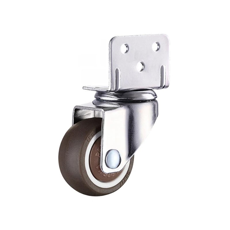 4Pcs 2 Inch Soft Rubber Swivel Casters Mute Wheels for Furniture Cart Household - Image 4