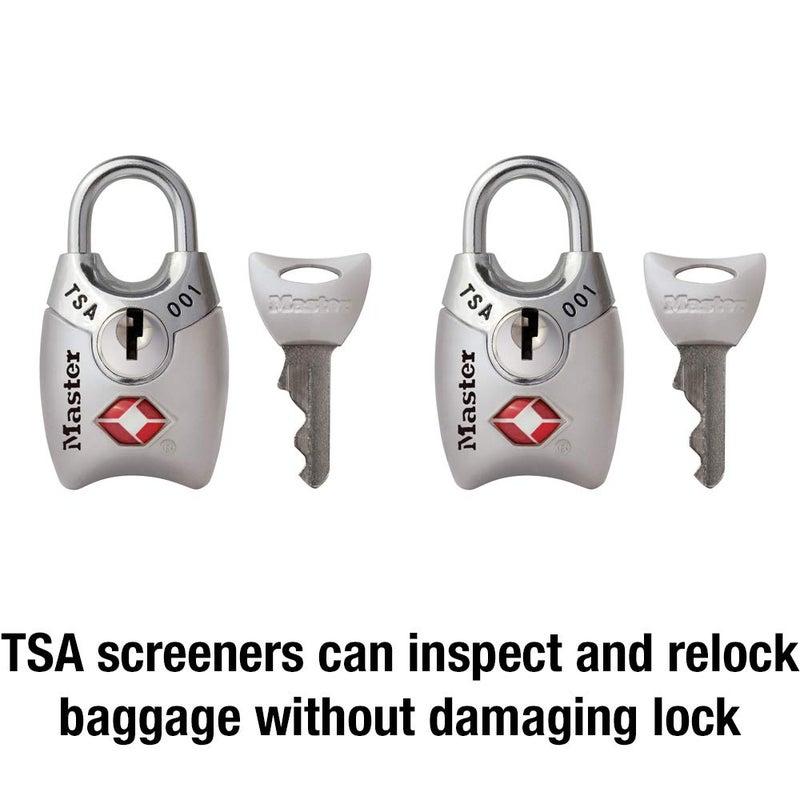 Master Lock 4689T TSA Approved Keyed Lock, 2 Pack, Colors May Vary - Image 3