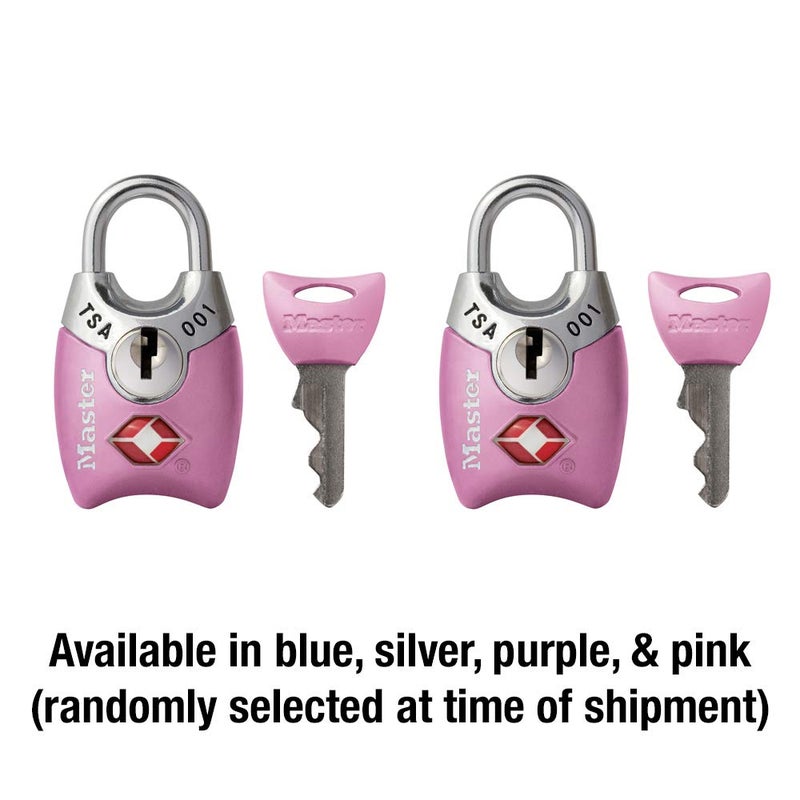 Master Lock 4689T TSA Approved Keyed Lock, 2 Pack, Colors May Vary - Image 5