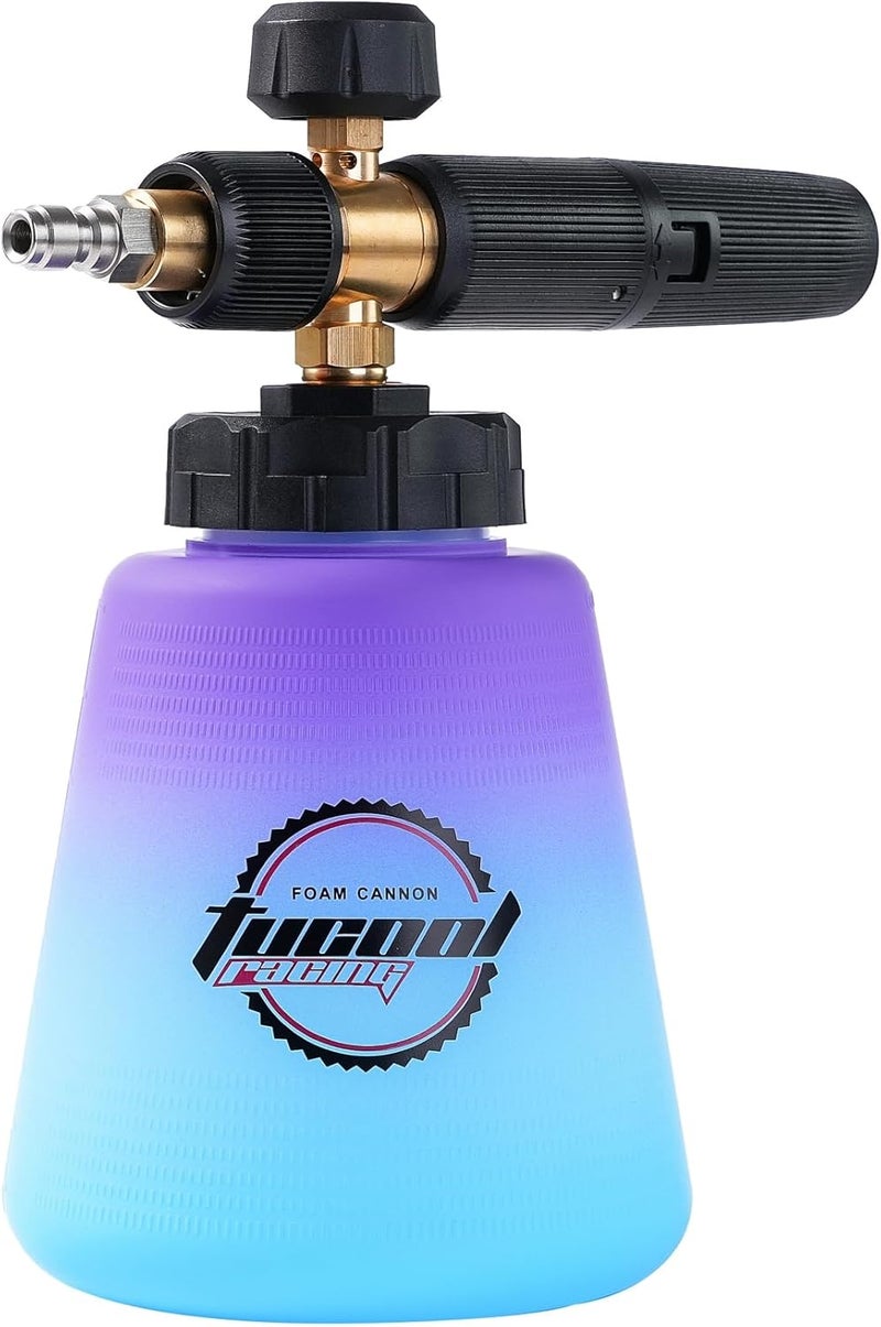 Tucool Racing Foam Cannon with 1/4 inch Quick Connector, Pressure Washer Snow Foam Lance for Karcher K1700 K1800 K1900 (1/4" Quick Connect Violet) - Image 2