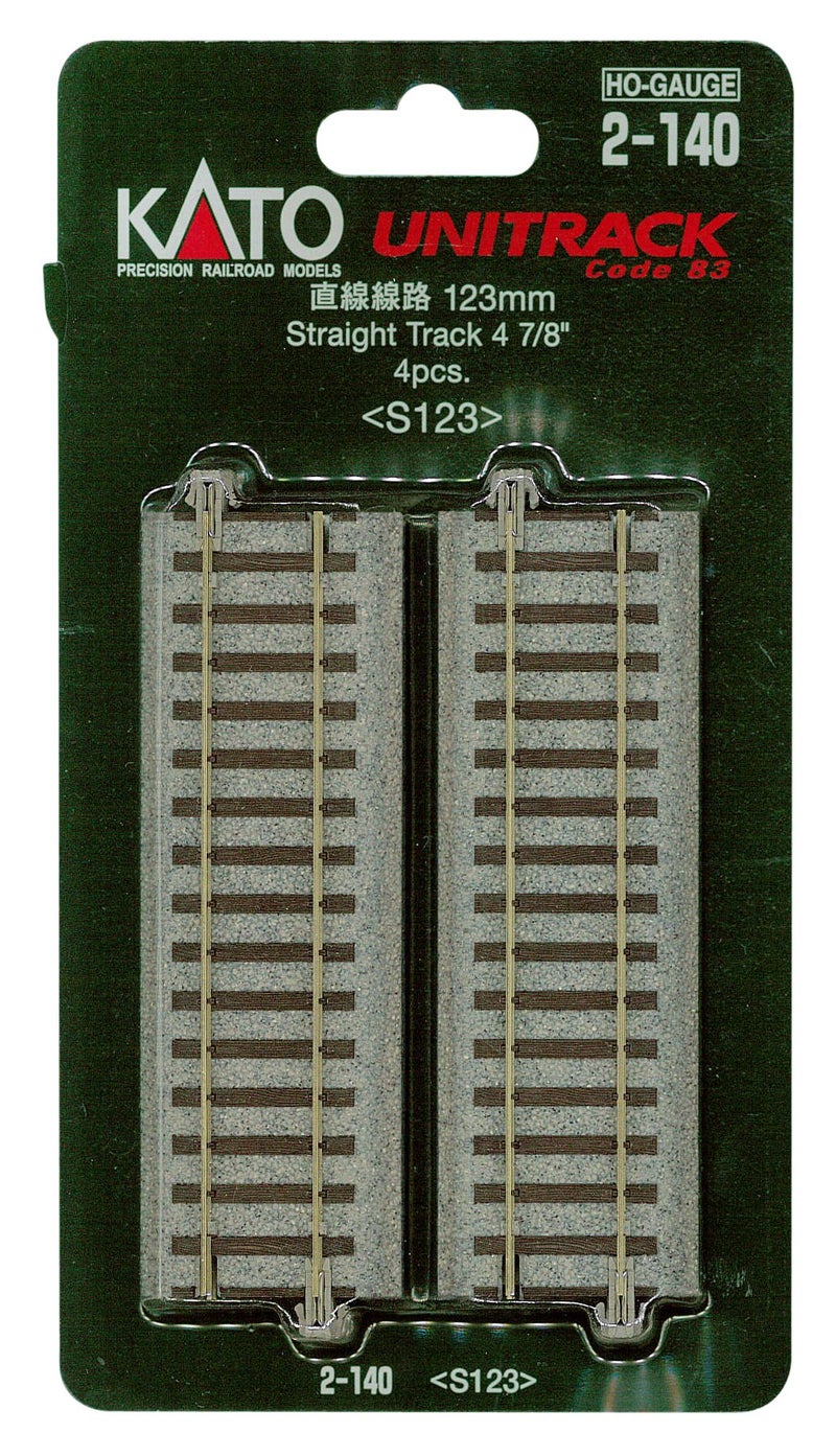 Kato USA Inc. HO 123mm 4-7/8 Straight 4 KAT2140 HO Track - Image 2
