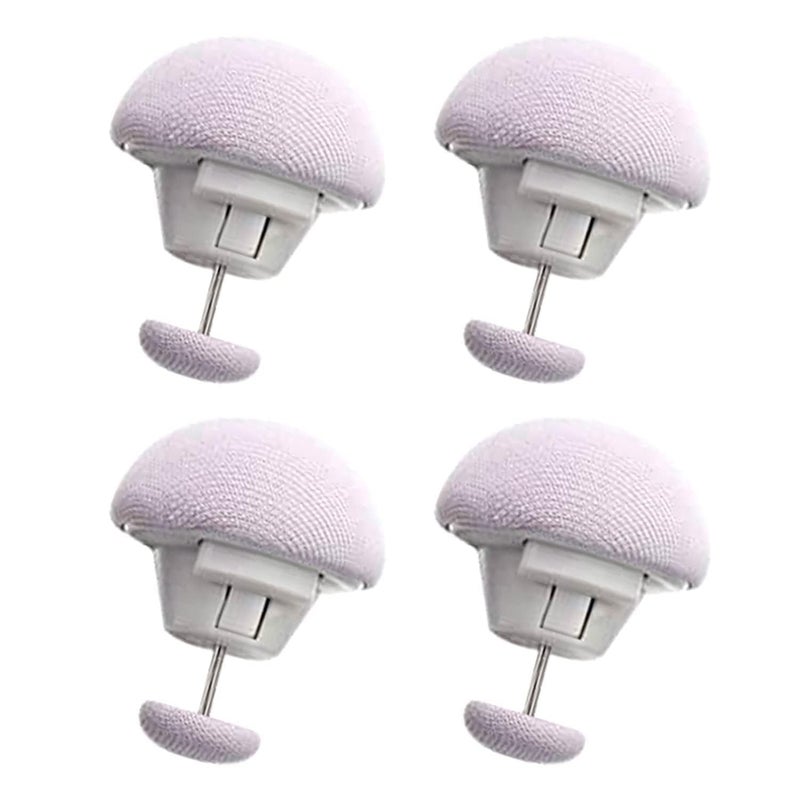 BGVM BGVM Duvet Clips Mushroom Shape Cotton Quilt Fixer Fasteners for Duvet Covers AntiMovement Bed Clamps Sheet Holder Clips for Quilts Socks and Curtains 4 Grey 
