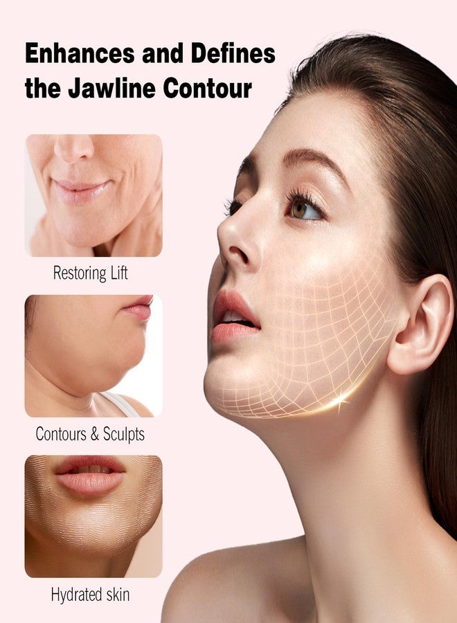 YAFUSIPE V Line Face Lifting Mask, 10 Sheets V Line Chin Strap Lifting Double Chin Reducer, Polypeptide Protein Collagen Neck and Face Slimming Masks, Hydrating Neck Sheet Mask for Women Tightening - Image 2