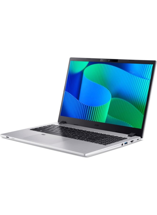 Acer TravelMate P2 P215-55 Business Laptop, Upgrade) Intel Core Ultra 5 225U Processor, 32GB DDR5 RAM, 512GB SSD,15.6-inch (39.6 cm) Display, Wi-Fi, Webcam, English Backlight Keyboard Silver   DOS 3 Yr Warranty Silver - Image 1
