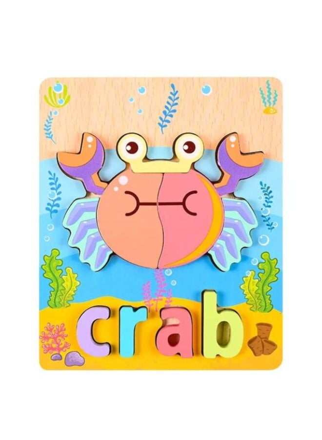 Wooden 3D Puzzle Educational Toys for Children Teaching Aids Set (8pcs) - Image 4