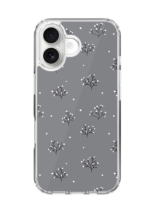 Stylizedd Classic Clear MagSafe Case for iPhone 17 , Hybrid Soft Case Flexible Edges Anti Drop TPU PC Gel Thin Transparent Cover [ Designed for iPhone 17 ] - Winter Splinter Full Print