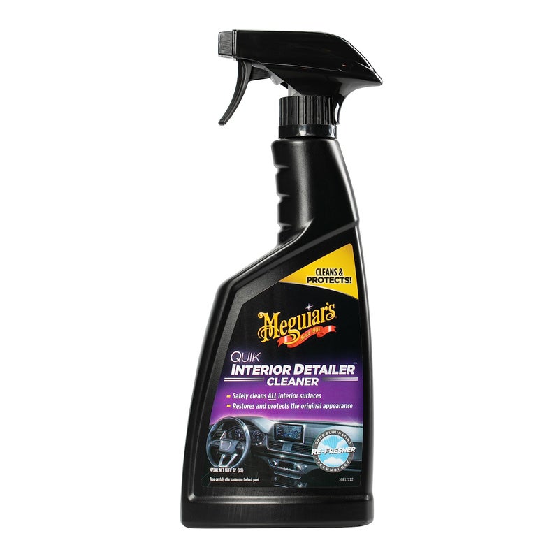 Meguiar's Quik Interior Detailer - This Non-Greasy Formula Cleans and Protects All Interior Surfaces - Easy Cleaning and Interior Detailer - 16 Oz - Image 1