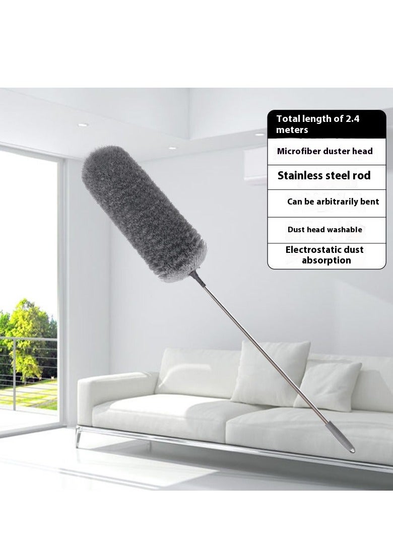 Beauenty Retractable feather duster, Duster household cleaning artifact tools cleaning sanitary artifact car dust duster - Image 1